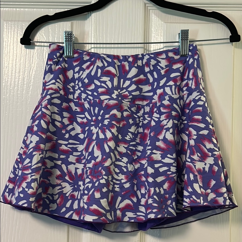 Floral Purple Tennis Skirt